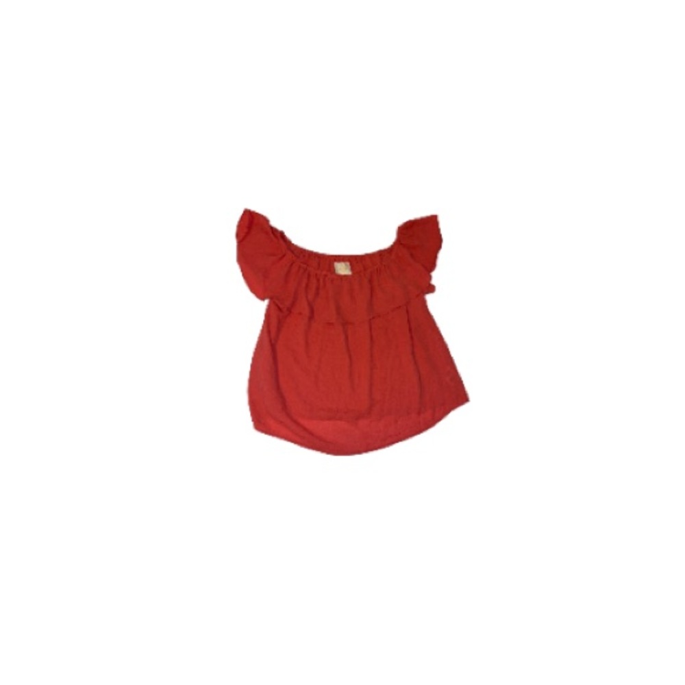 Anthropologie Maeve Salmon Off Shoulder Top - Women’s Size Small